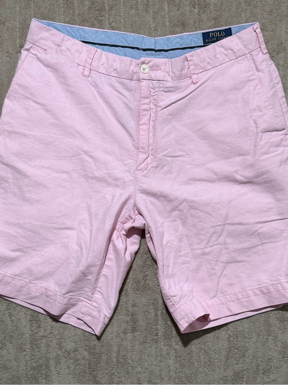 Polo Ralph Lauren Men’s Pink Chino Shorts 33 Waist 9 Inseam Classic Fit Preppy